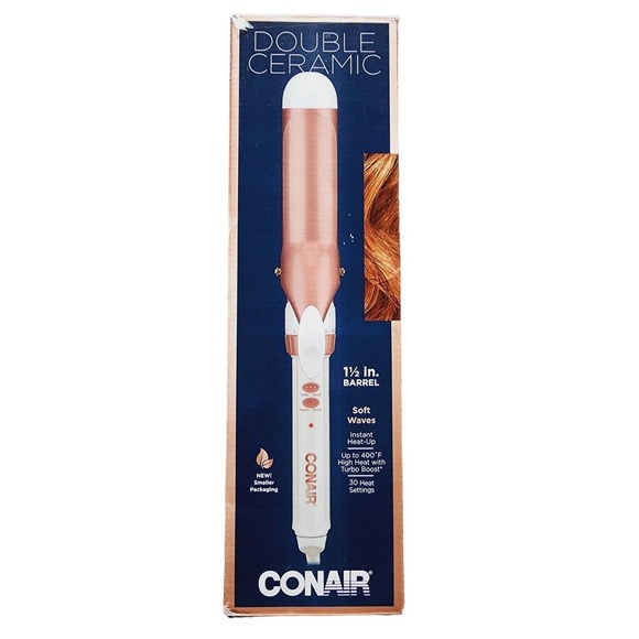 Conair Hair Conair Double Ceramic Curling Iron Soft Waves 5 Barrel